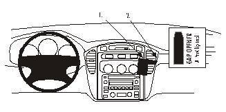 BRODIT - W126349890 - Proclip pas pour les modèles avec un