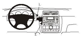 BRODIT - W126349933 - Proclip uniquement pour le changement de vitesse manuel.