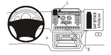 BRODIT - W126350142 - Proclip pas pour les modèles avec un