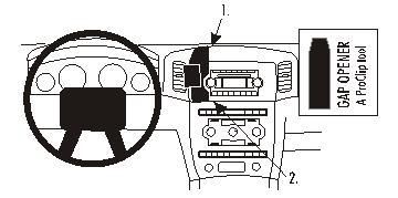BRODIT - W126350244 - Proclip pas pour les modèles avec