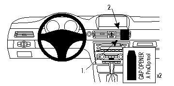 BRODIT - W126350342 - Proclip uniquement pour les modèles avec