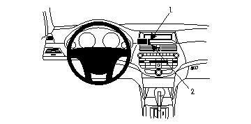 BRODIT - W126350481 - Proclip pas pour les modèles avec