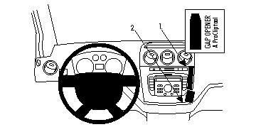 BRODIT - W126350577 - Proclip pas pour les modèles avec