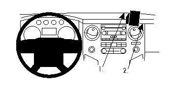 BRODIT - W126350628 - Proclip pas pour les modèles avec