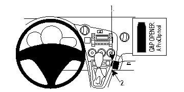 BRODIT - W126350644 - Proclip uniquement pour les modèles avec