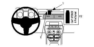 BRODIT - W126350688 - Proclip uniquement pour les modèles avec