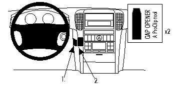 BRODIT - W126350709 - Proclip pas pour les modèles avec