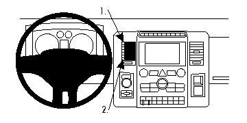 BRODIT - W126350733 - Proclip pas pour les modèles avec