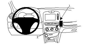 BRODIT - W126350740 - ProClip 854859, Noir
