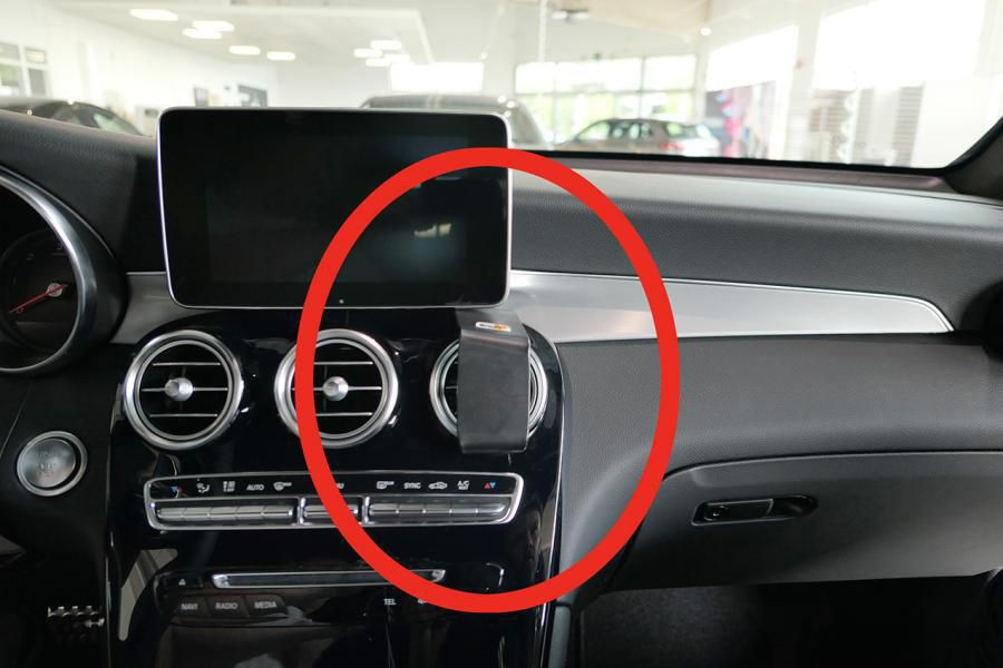 BRODIT - W126350985 - ProClip 855535, Téléphone portable/Smartphone, Support passif, Voiture, Noir