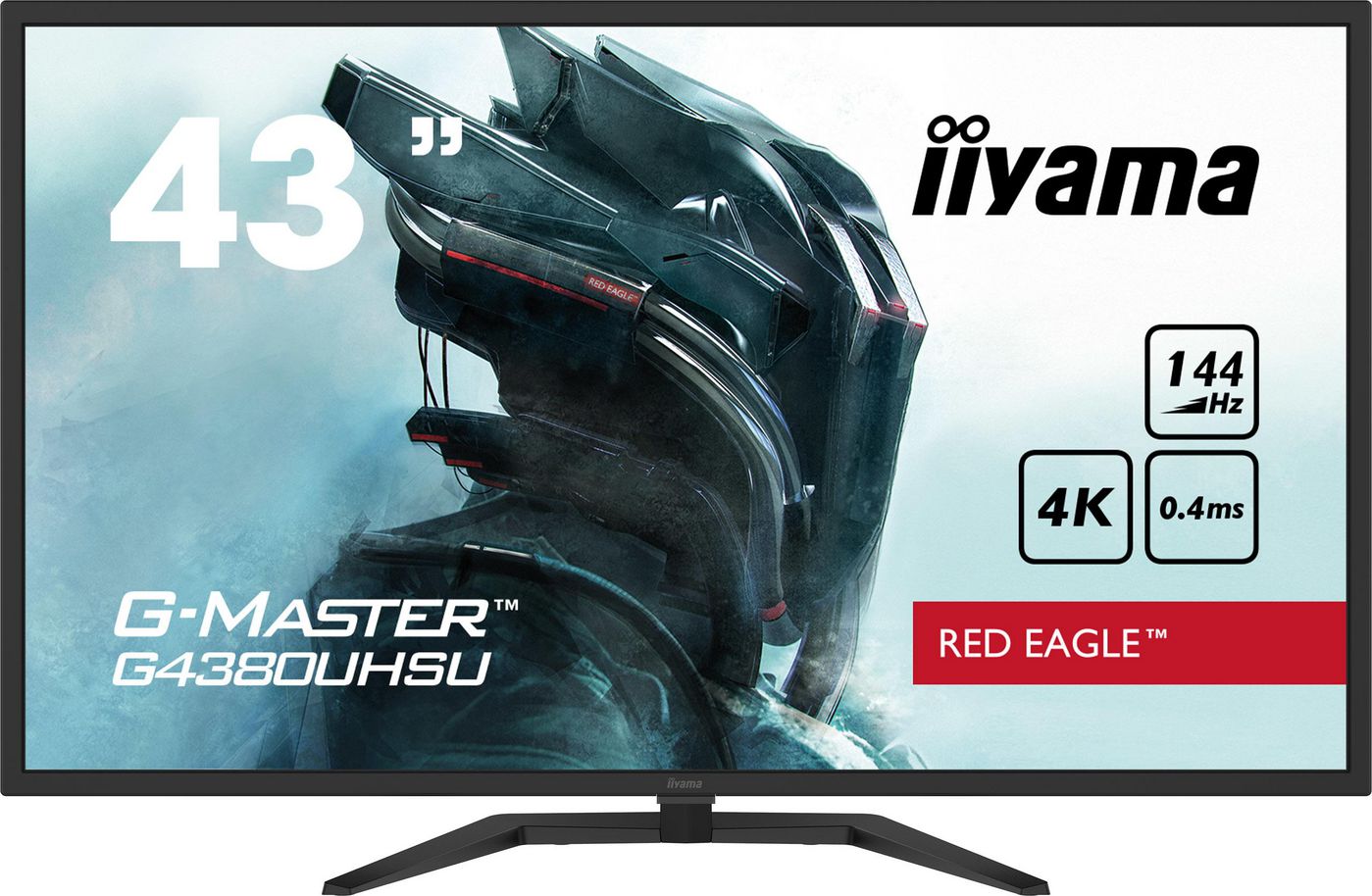 IIYAMA - W126597270 - G-MASTER G4380UHSU-B1 écran d'ordinateur 108 cm (42.5") 3840 x 2160 pixels iiyama G-MASTER G4380UHSU-B1, 108 cm (42.5"), 3840 x