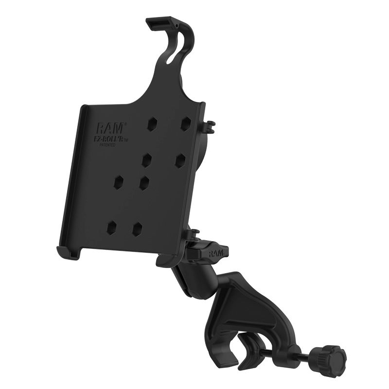 RAM Mounts - W126700780 - UNPKD RAM EZ-ROLL R CRADLE FOR APPLE IPAD MINI 6 with Yoke Clamp Mount for Apple iPad mini 6