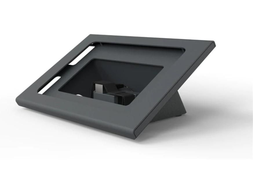 HECKLER - W126934612 - Zoom Rooms Console pour iPad Mini 6th Gen avec PoE Texas Gigabit , Adaptateur PoE, Noir Gris