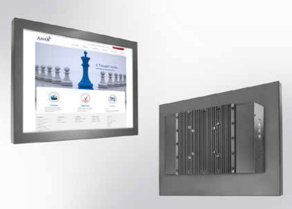 WINSONIC - W127261167 - Chassis Panel PC IP65 frontal, écran LCD 17", 1280x1024, LED-250nits, AC-IN avec PWR intégré
