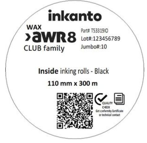 ARMOR INKANTO - W128284638 - RUBAN TRANSFERT THERMIQUE AWR8