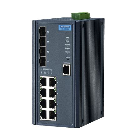 ADVANTECH DLOG - W128405328 - Ethernet géré 8FE,4G SFP