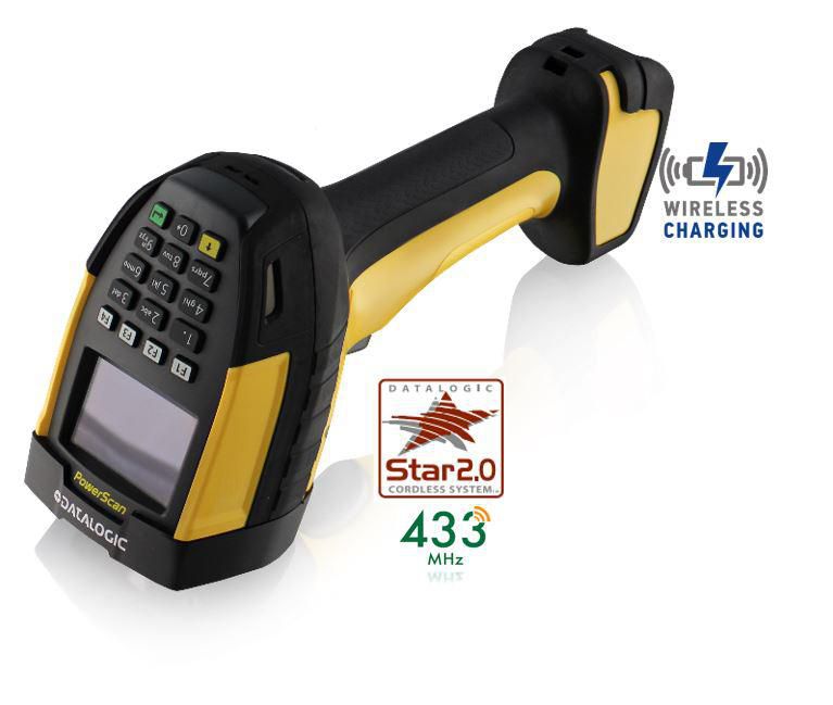 DATALOGIC PSC - W128437481 - PowerScan PM9600-AR, portée automatique, 433 MHz, écran/clavier 16 touches, batterie amovible