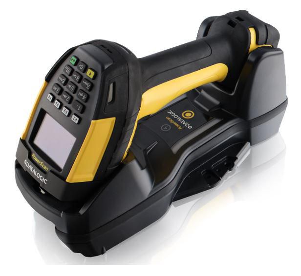 DATALOGIC PSC - W128437483 - PowerScan PM9600-AR,Auto Range,433MHz,Display/16-key,batterie,USB Kit : PM9600-DKAR433RB,socle,câble,alimentation,cordon