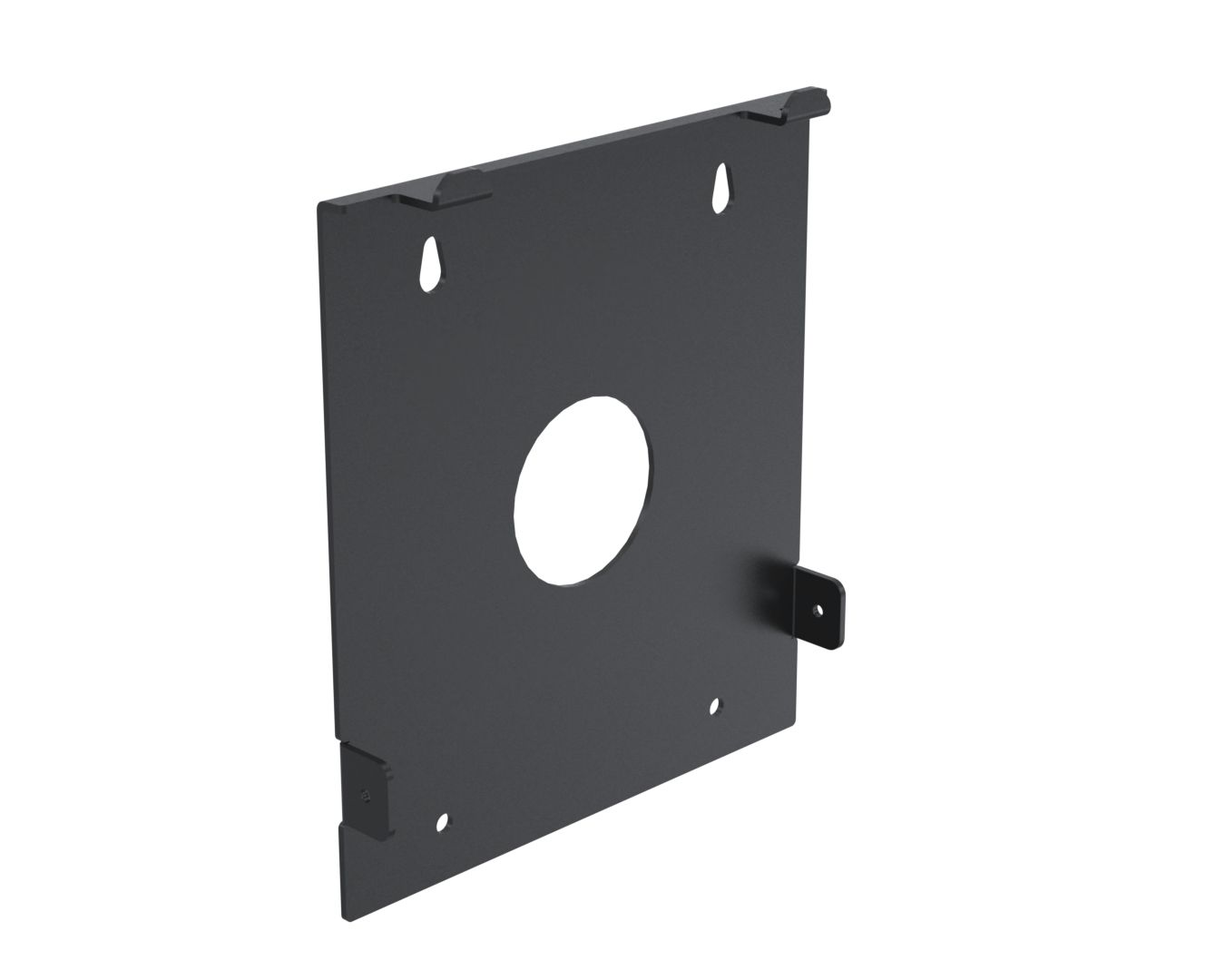 ERGONOMIC SOLUTIONS - W128577690 - Support mural pour kiosque - L:206 -NOIR-