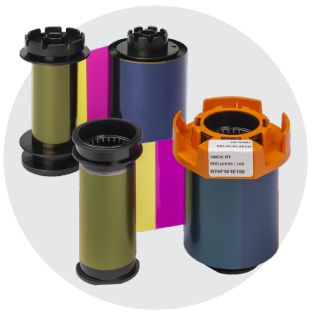 EVOLIS - W128609185 - Agilia 4 panneaux ymck 600 impressions/rouleau