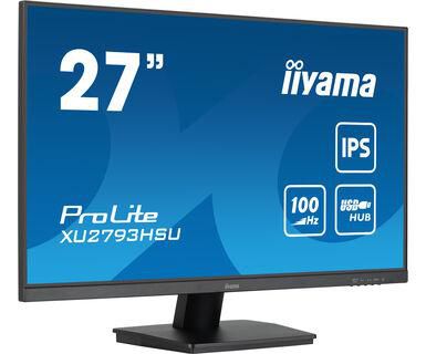IIYAMA - W128609715 - 27" ETE IPS-panel,1920x1080@100Hz,250c d/m²,Haut-parleurs,HDMI, DP, 1ms, FreeSync, USB-HUB 2x2.0