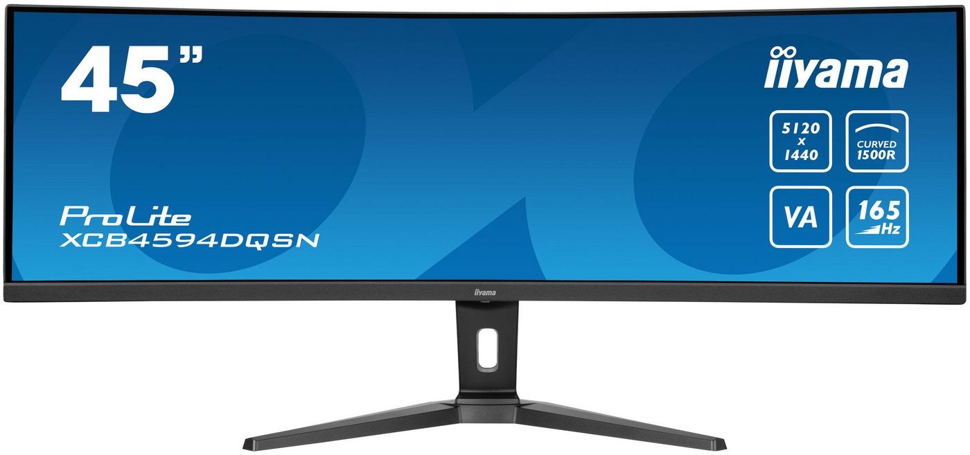 IIYAMA - W128818339 - 44,5" ETE DQHD VA,5120x1440,450cd/m²,0,8ms,Sp eakers,USB-C Dock,DP, 2x HDMI,KVM,SB3.2x3,FreeSync,13cm Adj. Stand