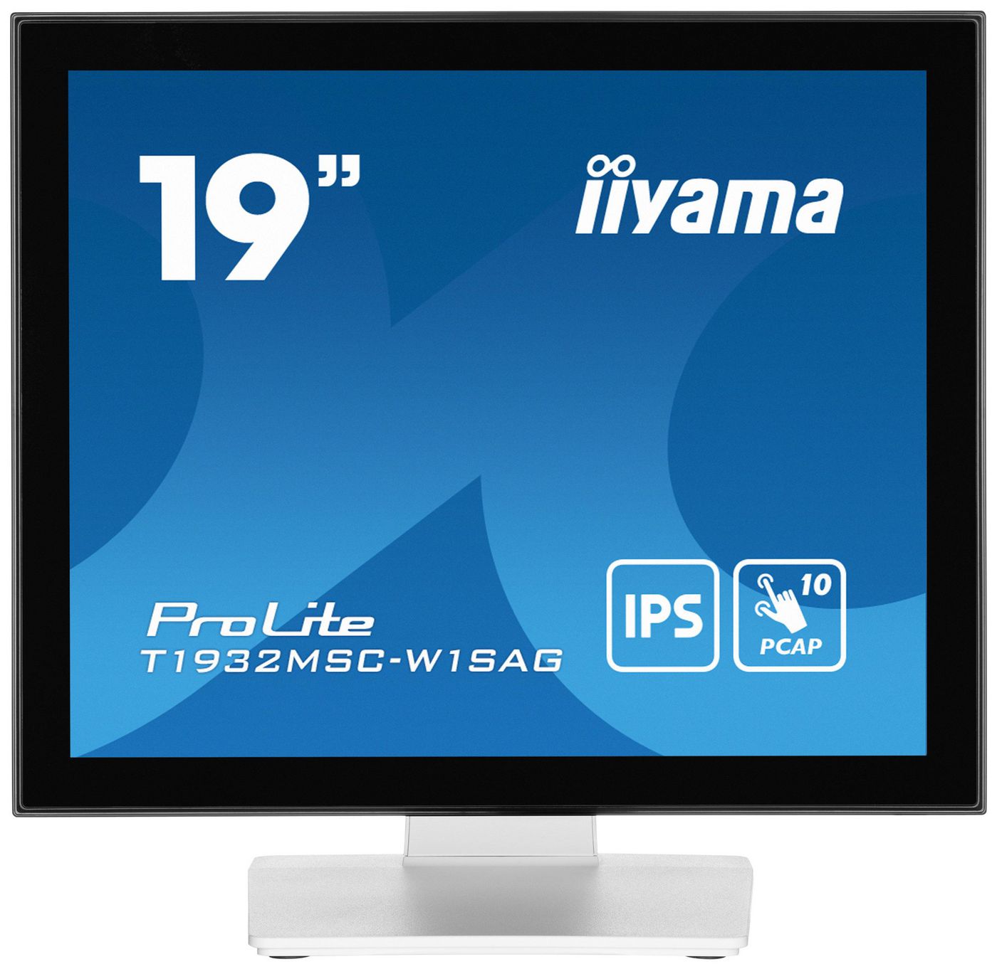 IIYAMA - W128818536 - 19" BLANC PCAP-10P