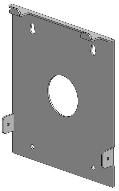 ERGONOMIC SOLUTIONS - W128844545 - Support mural pour kiosque - L:206 -WHITE-