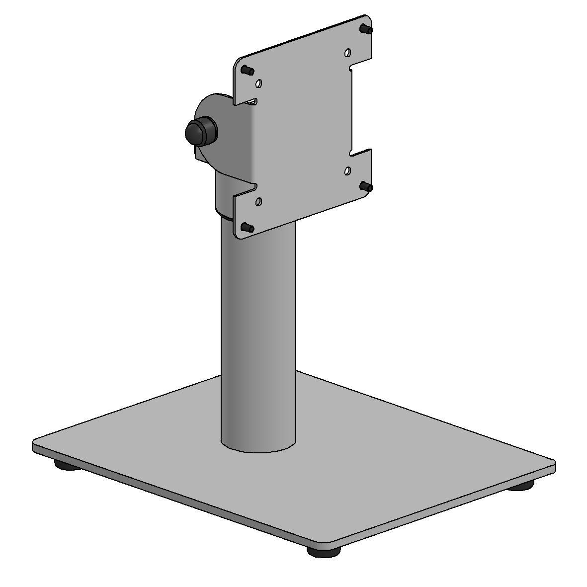 ERGONOMIC SOLUTIONS - W128864574 - Plaque de base autoportante avec VESA 75/100 -Noir-