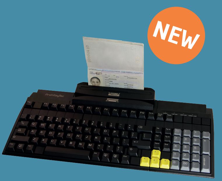 PREH KEYTEC - W128866897 - MC 147 A Clavier, MSR (3 pistes), OCR (Sweepless), QWERTY, USB
