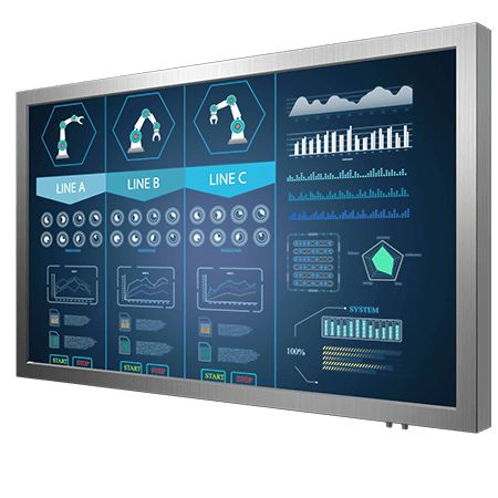 WINMATE - W128869124 - Winmate 55" Full IP65 Stainless  Chassis Display, DP input  with AR glass
