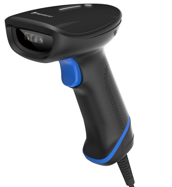 Newland - W128869300 - HR23 DORADA 2D CMOS Handheld Reader avec câble USB spiralé de 3,5 mètres (CBL030UA). Compatible avec le support intelligent
