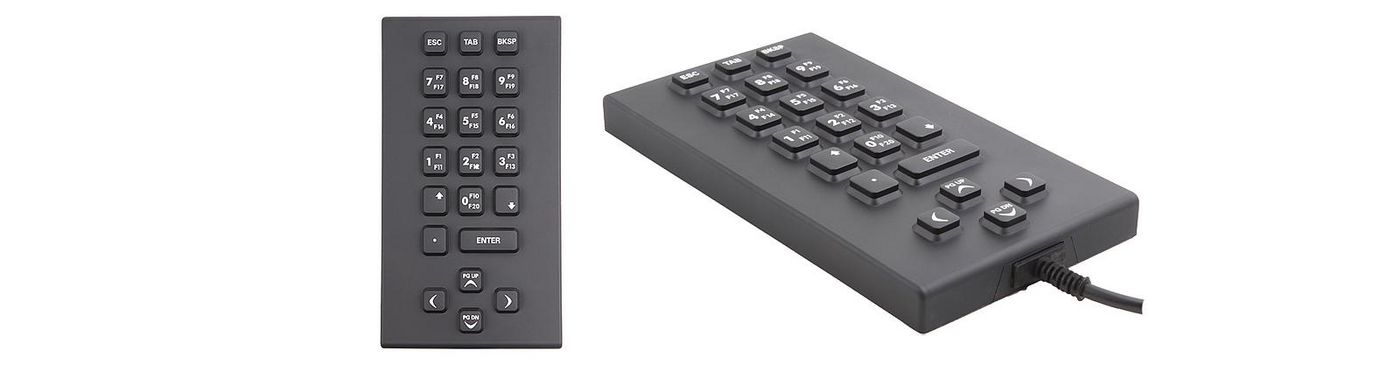 PREH KEYTEC - W128881231 - Clavier silicone étanche avec classe de protection IP66, SIK 21