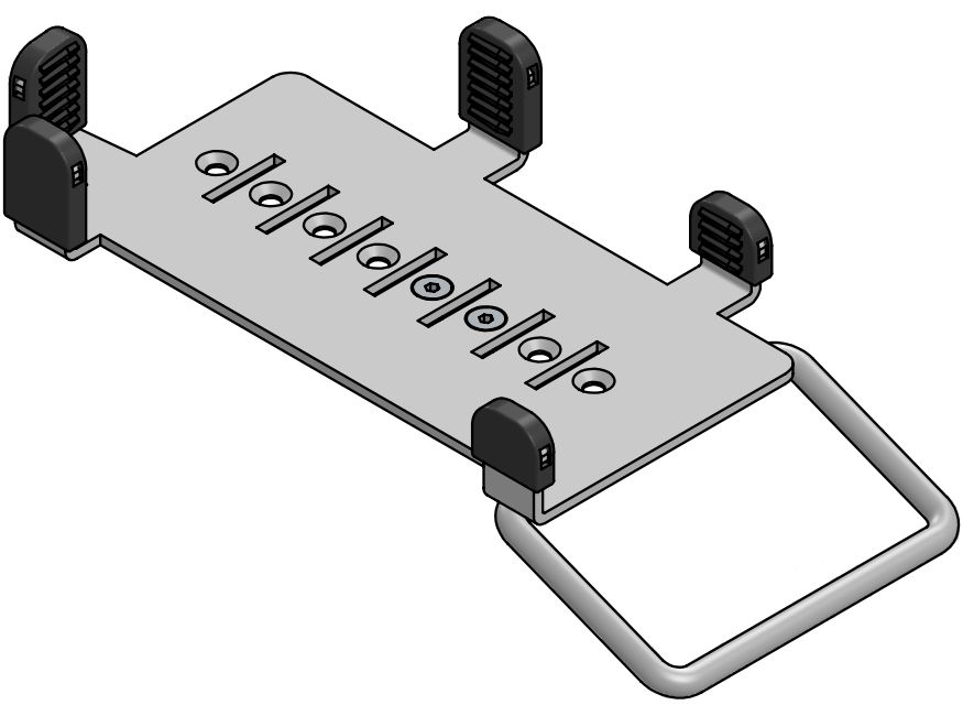 ERGONOMIC SOLUTIONS - W128882080 - PAX S300 MultiGripT (avec poignée) -Blanc-