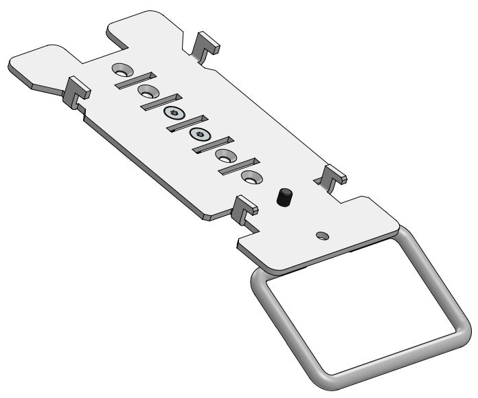 ERGONOMIC SOLUTIONS - W128882967 - Plaque de trou de serrure pour Banksys Yomani -Noir- MOQ 25
