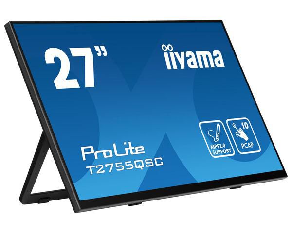 IIYAMA - W128883004 - 27" QHD PCAP 10P Touch, MPP2.0 (stylet actif) pris en charge, 2560x1440