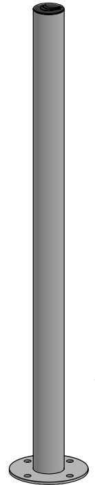 ERGONOMIC SOLUTIONS - W128885783 - Perche de 600 mm avec embout -NOIR- , MOQ 25
