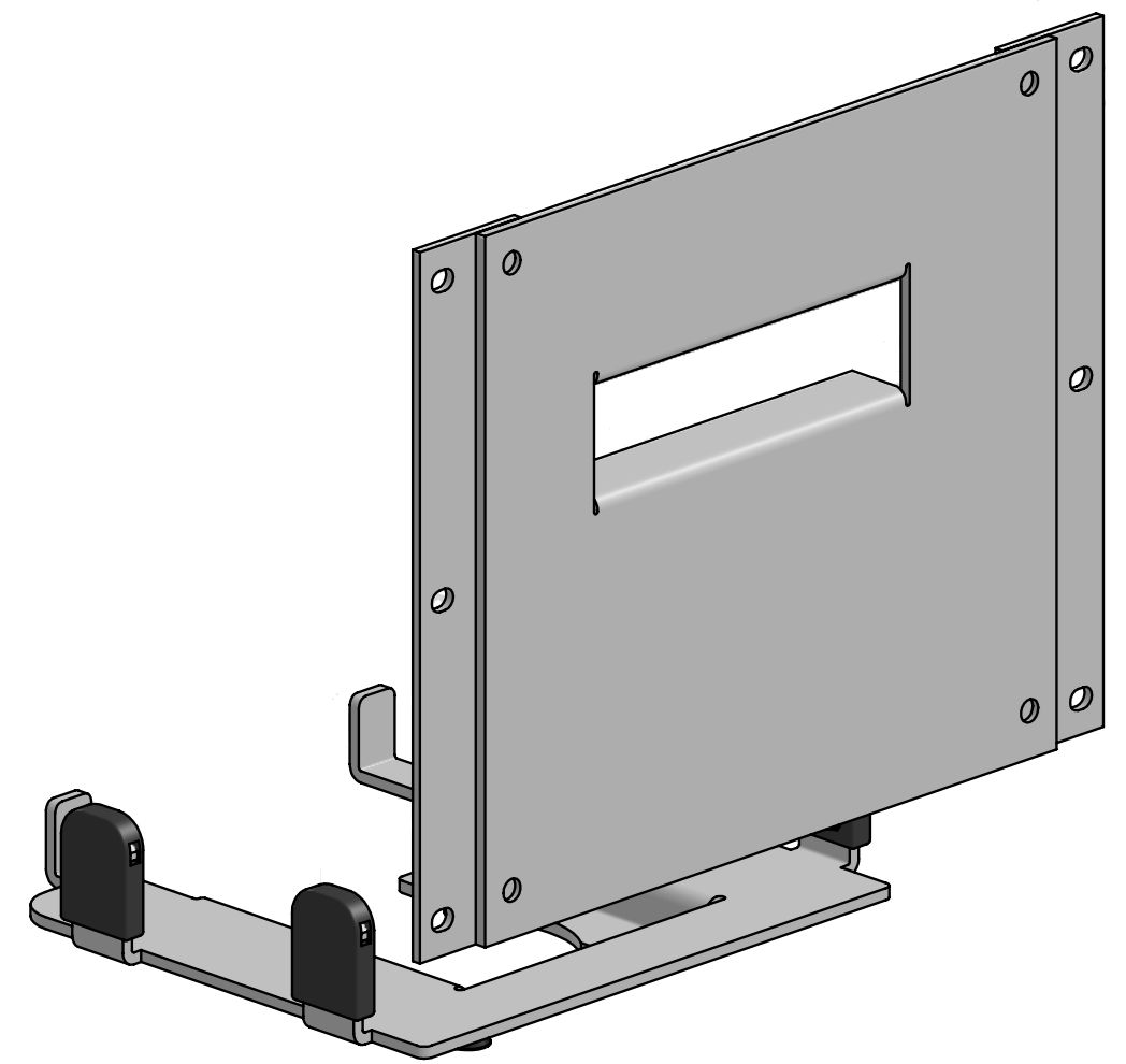 ERGONOMIC SOLUTIONS - W128888592 - Plaque d'impression, capot pour Capture -Noir-