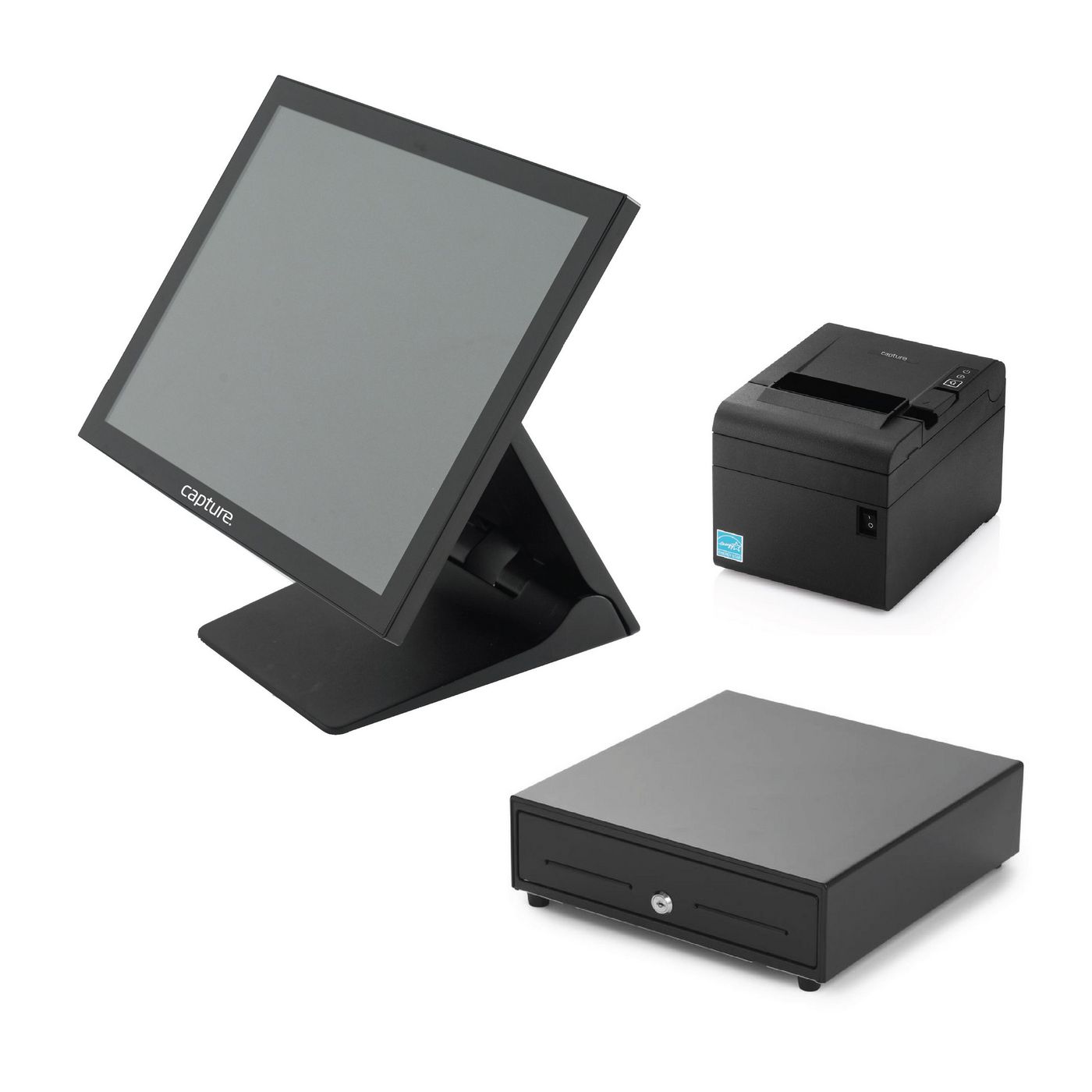 Capture - W128891707 - Capture POS in a Box - Stingray Core  i3 with Windows 10 + CA-PP-10000B  + CA-CD330-480B