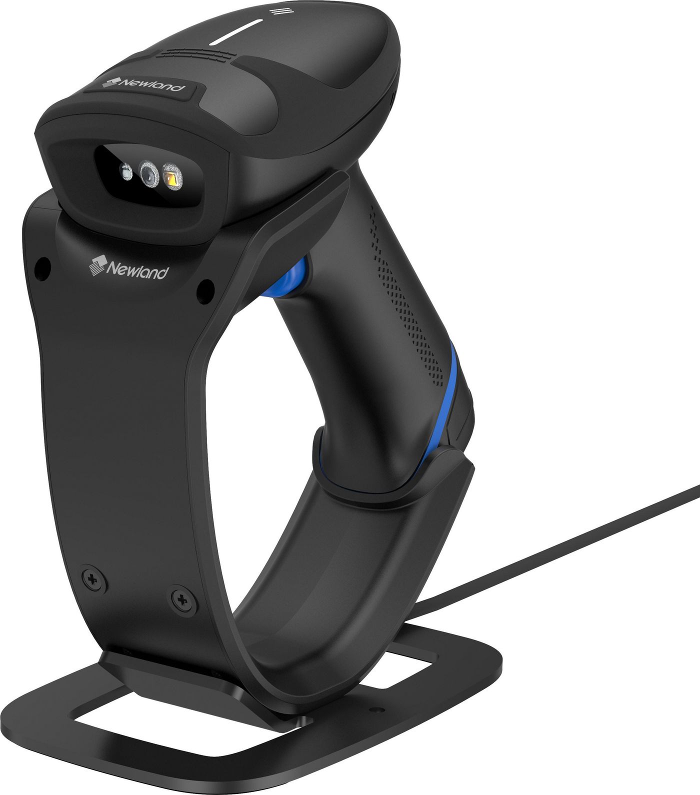 Newland - W128902652 - HR33 MARLIN 2D CMOS Mega Pixel Wireless Bluetooth Handheld Reader with Stand/Docking Station(NLS-HCD2333), USB cable (130cm fixed)