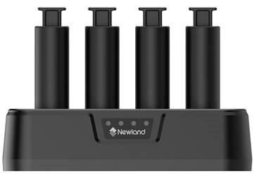 Newland - W128902655 - Chargeur de batterie à 4 emplacements pour les batteries des séries HR23 et HR33. Adaptateur multi-fiches inclus