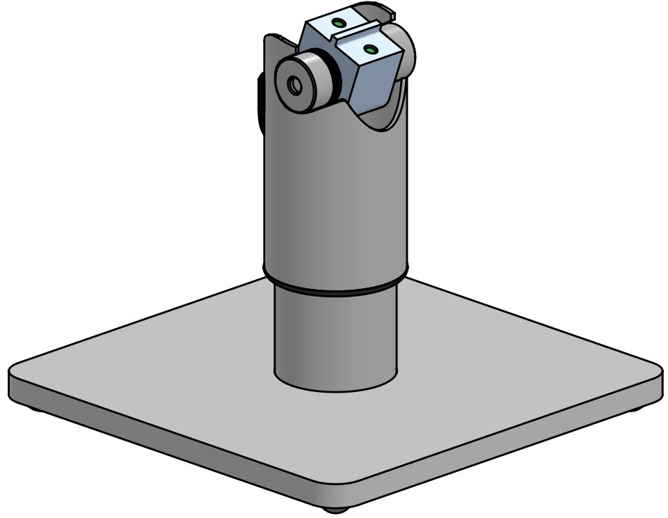 ERGONOMIC SOLUTIONS - W128906830 - Socle libre, pour X-Frame (Peinture poudre 9016 - trafic)