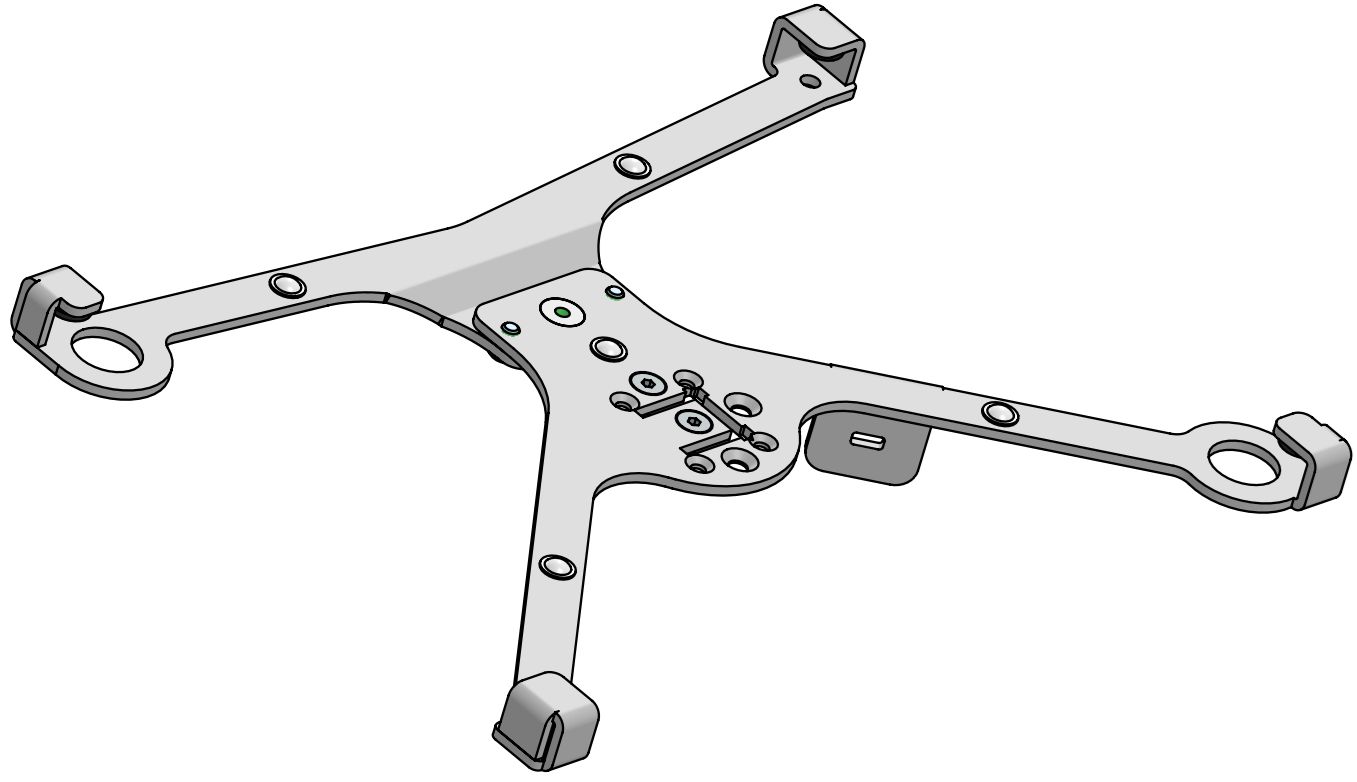 ERGONOMIC SOLUTIONS - W128906831 - Cadre spécial en X pour iPad 2017 avec fente K (poudre de peinture 9016 - trafic)