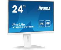 IIYAMA - W128908845 - 24" WHITE IPS, 1920x1080, USB-C Dock, 15cm Height Adj. Stand, 1ms, 250cd/m²,Haut-parleurs,USB-C,HDMI,DisplayPort