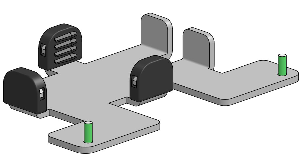 ERGONOMIC SOLUTIONS - W128913012 - Support Wave ID Plus NFC pour Elo quick connect -NOIR-