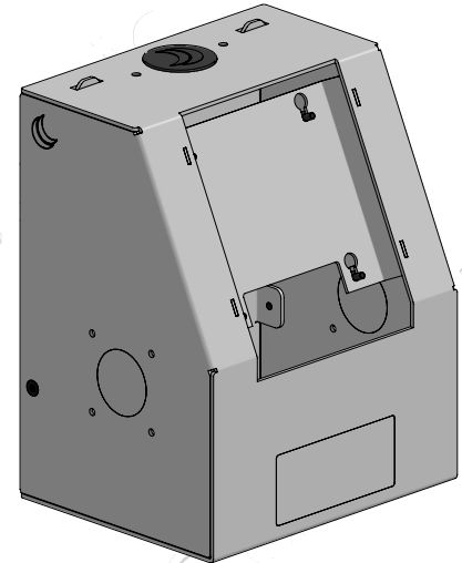 ERGONOMIC SOLUTIONS - W128917989 - Module supérieur de kiosque pour HP Engage One Pro et Essential avec hub - W:206 -NOIR-