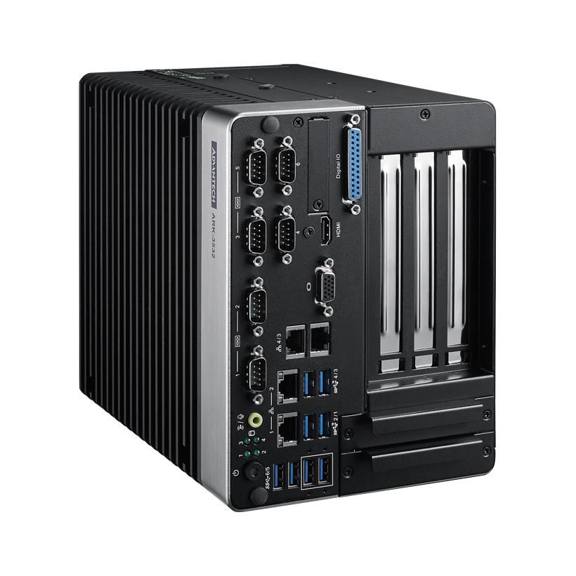 ADVANTECH DLOG - W128920600 - Intel CML W480E PCIex4,2*PCI, 12-36V Fanless Box PC