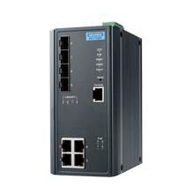 ADVANTECH DLOG - W128923956 - Commutateur Ethernet géré 4FE PoE et 4G SFP, IEEE802.3af/at, 46~57VDC, -40~75 ?