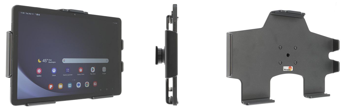 BRODIT - W128924007 - Support passif inclinable et pivotant pour Samsung Galaxy Tab A9, 11 SM-X210/SM-X215 LTE/SM-X216 5G