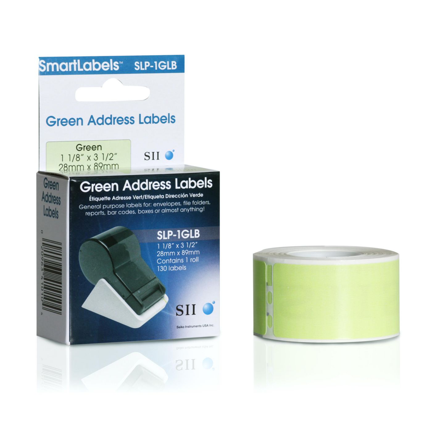 SEIKO INSTRUMENTS - W128924143 - Seiko Instruments Slp-1Glb vert Self-Adhesive  Printer étiquette